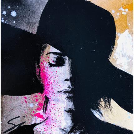 Peinture Closw your eyes par Mestres Sergi | Tableau Pop-art Acrylique, Graffiti Icones Pop, Portraits