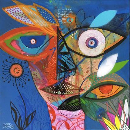Peinture Toi par Seb | Tableau Art Singulier Acrylique, Collage, Encre, Graffiti, Posca animaux, Nature, Portraits