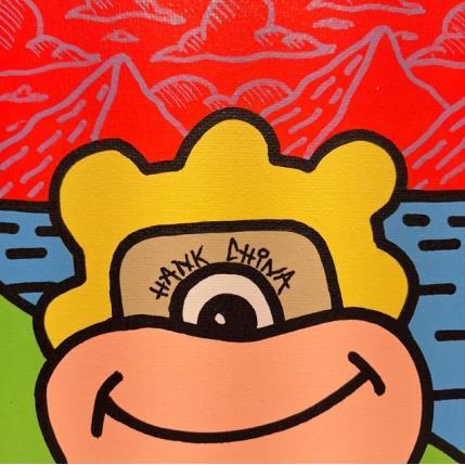 Peinture Verne 2 par Hank China | Tableau Pop-art Acrylique, Posca Icones Pop