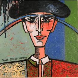 Gemälde Matad’or von Manesenkow Tania | Gemälde Figurativ Öl Pop-Ikonen, Porträt