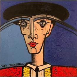 Gemälde Matad’or von Manesenkow Tania | Gemälde Figurativ Öl Pop-Ikonen, Porträt