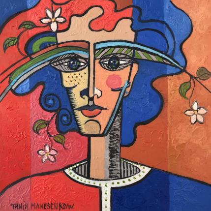 Peinture Flore par Manesenkow Tania | Tableau Figuratif Huile Portraits