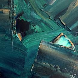 Painting The Golden Wave (iii) by Talts Jaanika | Painting Abstract Acrylic Marine, Minimalist, Nature