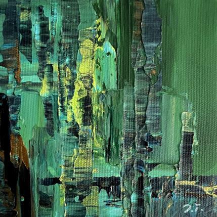 Peinture Fantasy in Green (ii) par Talts Jaanika | Tableau Abstrait Acrylique Nature