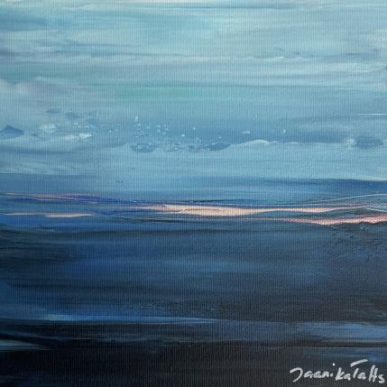 Peinture Under the Blue Sky par Talts Jaanika | Tableau Abstrait Acrylique Marine, Nature, Paysages