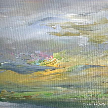 Peinture Pastel Sky (iii) par Talts Jaanika | Tableau Abstrait Acrylique Marine, Nature, Paysages