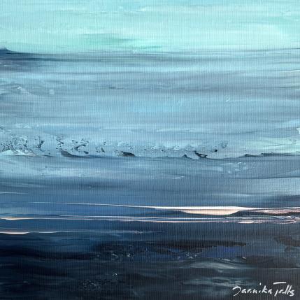 Peinture Under the Blue Sky (ii) par Talts Jaanika | Tableau Abstrait Acrylique Marine, Nature, Paysages