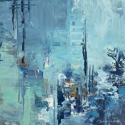 Peinture Rhapsody In Blue (iii) par Talts Jaanika | Tableau Abstrait Acrylique Musique, Scènes de vie