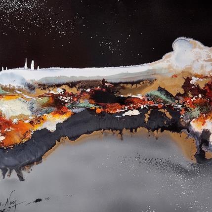 Peinture C2459 par Naen | Tableau Abstrait Acrylique, Encre Minimaliste