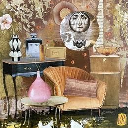 Pintura Bella rosa por Romanelli Karine | Pintura Figurative Life style