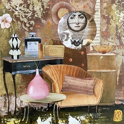 Peinture Bella rosa par Romanelli Karine | Tableau Figuratif scènes de vie