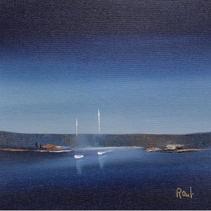 Peinture Ambiance marine 55 par Roussel Marie-Ange et Fanny | Tableau Figuratif Huile Marine, Minimaliste