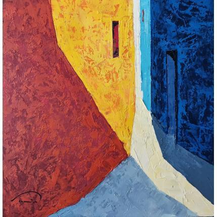 Painting Un jour d'été by Tomàs | Painting Abstract Oil Urban