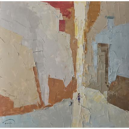 Peinture La longue marche par Tomàs | Tableau Abstrait Huile