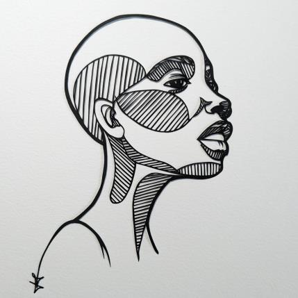 Peinture Portrait de Femme #3 par Atalanta Vanessa | Tableau  Papier Portraits