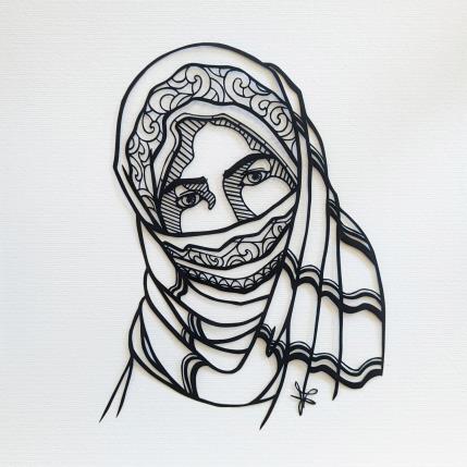 Peinture Portrait de Femme #13 par Atalanta Vanessa | Tableau  Papier Noir & blanc, Portraits, Société