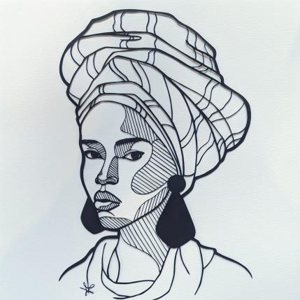 Peinture Portrait de Femme #8 par Atalanta Vanessa | Tableau  Papier Portraits, Société