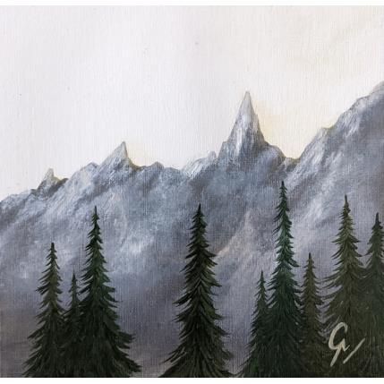 Peinture Au petit soir  par Pressac Clémence | Tableau Figuratif Huile Nature, Paysages