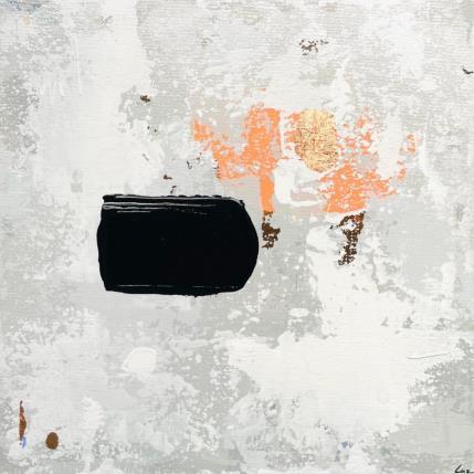 Peinture A l'ombre par Luz Alexandra | Tableau Abstrait Acrylique, Feuille d'or Minimaliste