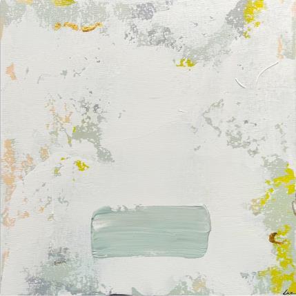 Peinture Esperanza par Luz Alexandra | Tableau Abstrait Acrylique, Feuille d'or Minimaliste