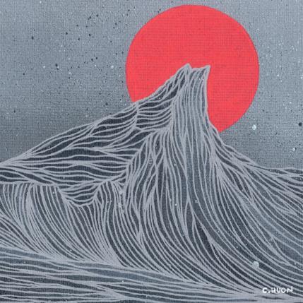 Peinture Vers les étoiles par Huon Coralie | Tableau Figuratif Acrylique Marine, Nature, Paysages