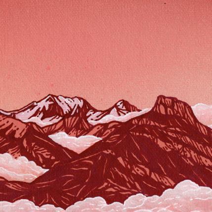 Peinture Roseland par Huon Coralie | Tableau Figuratif Acrylique Nature, Paysages