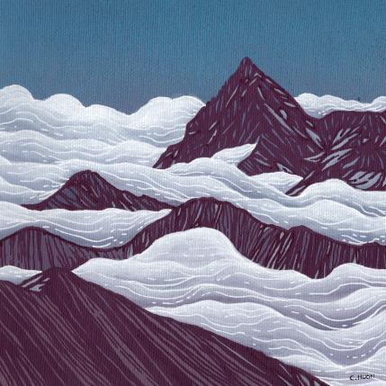 Peinture Vinicunca par Huon Coralie | Tableau Figuratif Acrylique Nature, Paysages