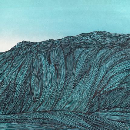 Peinture Forteresse salée par Huon Coralie | Tableau Figuratif Acrylique Marine, Nature, Paysages