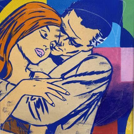 Peinture Charlie par Revel | Tableau Pop-art Posca Scènes de vie