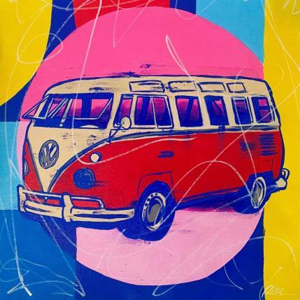 Peinture Happy Holidays  par Revel | Tableau Pop-art Acrylique, Posca Scènes de vie