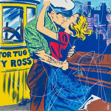 Peinture Mon capitaine  par Revel | Tableau Pop-art Acrylique, Posca Scènes de vie