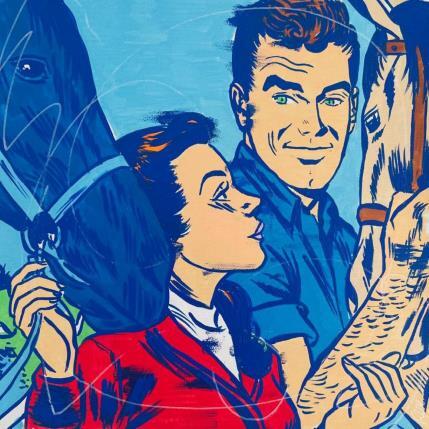 Peinture mon cavalier par Revel | Tableau