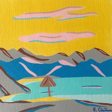 Peinture MATIN par Emilie Chêne | Tableau Figuratif Acrylique Nature, Paysages