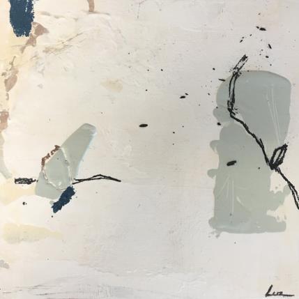 Peinture Débris et des maux par Luz Alexandra | Tableau Abstrait Acrylique Minimaliste