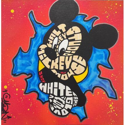 Peinture MICKEY MOUSE OUT OF CANVA par Cmon | Tableau Pop-art Icones Pop