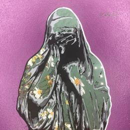 Gemälde 09H12 von André Raphaël | Gemälde Figurativ Acryl Pop-Ikonen, Porträt