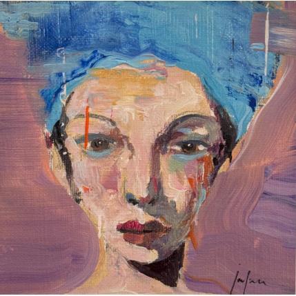 Peinture visage decale par Yavru Irfan | Tableau Figuratif Huile