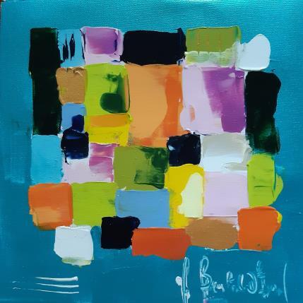 Peinture Lumiere d été bleue par Bastide d´Izard Armelle | Tableau Abstrait