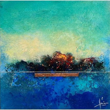 Peinture #1710 par Hévin Christian | Tableau Abstrait Acrylique, Huile, Pastel Minimaliste