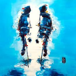 Painting Toi et Moi by Raffin Christian | Painting Figurative Oil Life style