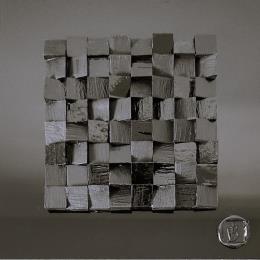 Painting Brooklyn by Bauquel Véronique | Painting Abstract Acrylic, Gluing, Oil, Wood Minimalist, Pop icons