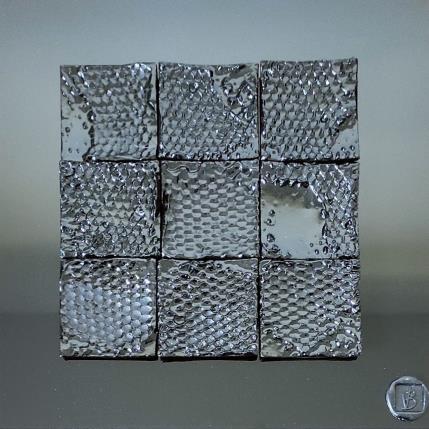 Peinture Boa-Boa par Bauquel Véronique | Tableau Abstrait Bois Minimaliste