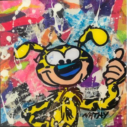Peinture MARSUPILAMI par Nathy | Tableau Pop-art Acrylique Icones Pop