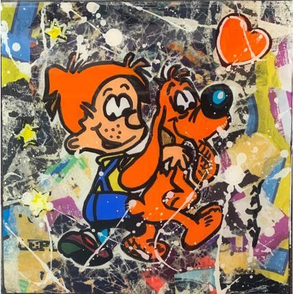 Peinture BOULE ET BILL par Nathy | Tableau Pop-art Acrylique Icones Pop