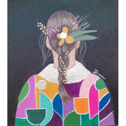 Painting Keiko by Rosângela | Painting Figurative Acrylic Portrait