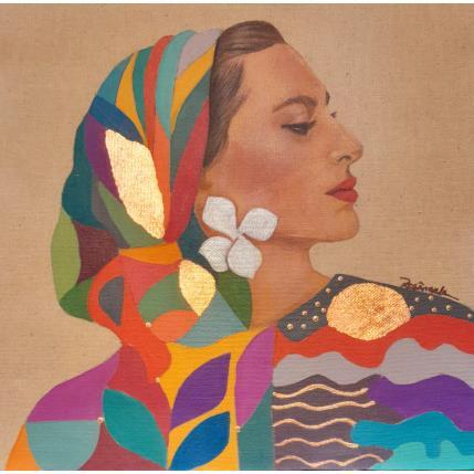 Painting Rachelle by Rosângela | Painting Figurative Acrylic Portrait