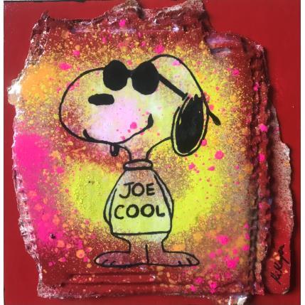 Peinture Snoopy cool par Kikayou | Tableau Pop-art Acrylique, Collage, Graffiti Icones Pop