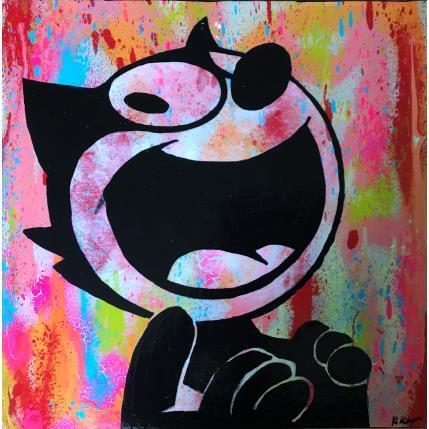 Peinture Felix MDR par Kikayou | Tableau Pop-art Acrylique, Collage, Graffiti Icones Pop