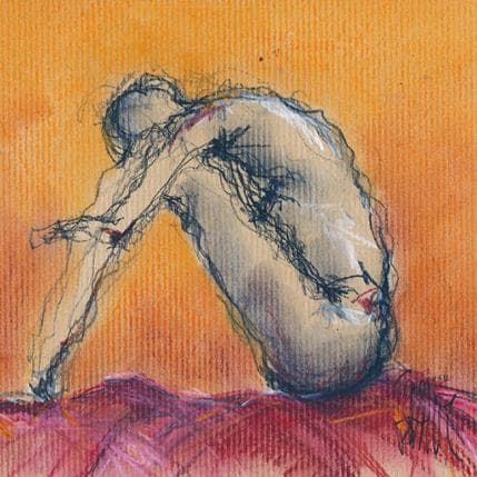 Peinture Lucie par Sahuc François | Tableau Figuratif Acrylique Nu