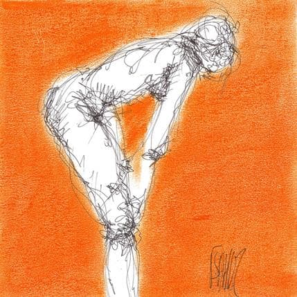 Peinture Marguerite par Sahuc François | Tableau Figuratif Acrylique Nu